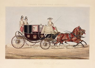 Sir John Gerards Chariot, from Fores Fashionable Equipages by English School